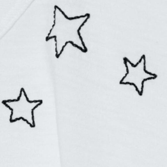 rag & bone Cotton Scribble Star Tee white size 12 - Picture 5 of 7